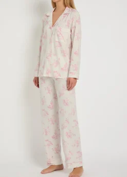 Gisele floral-print jersey pyjama set