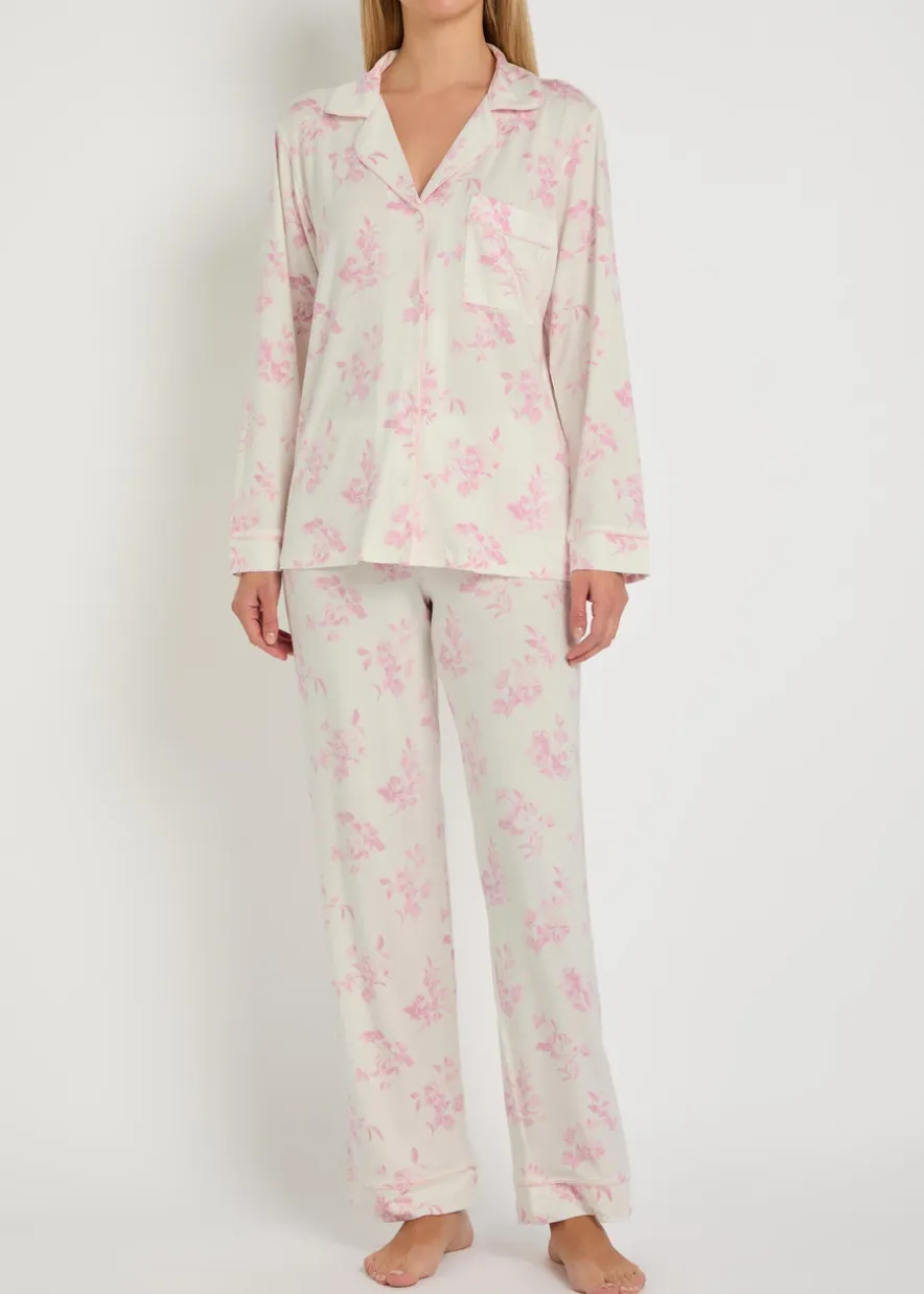 Gisele floral-print jersey pyjama set