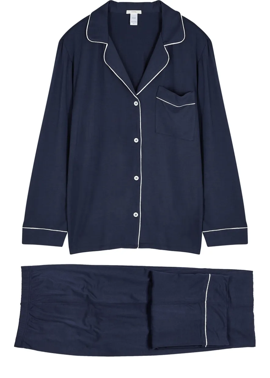 Gisele stretch-jersey pyjama set