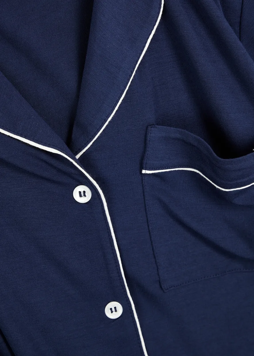 Gisele stretch-jersey pyjama set