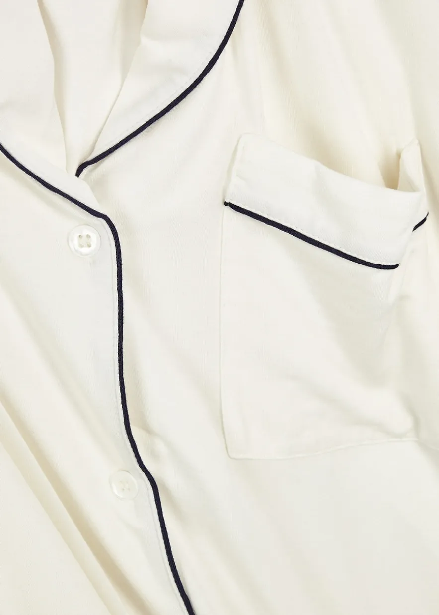 Gisele stretch-jersey pyjama set