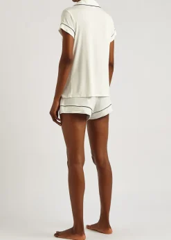 Gisele stretch-jersey pyjama set