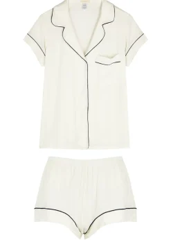 Gisele stretch-jersey pyjama set
