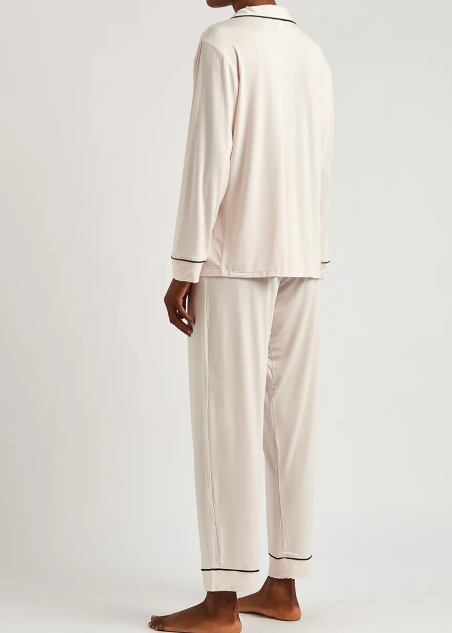 Gisele stretch-jersey pyjama set
