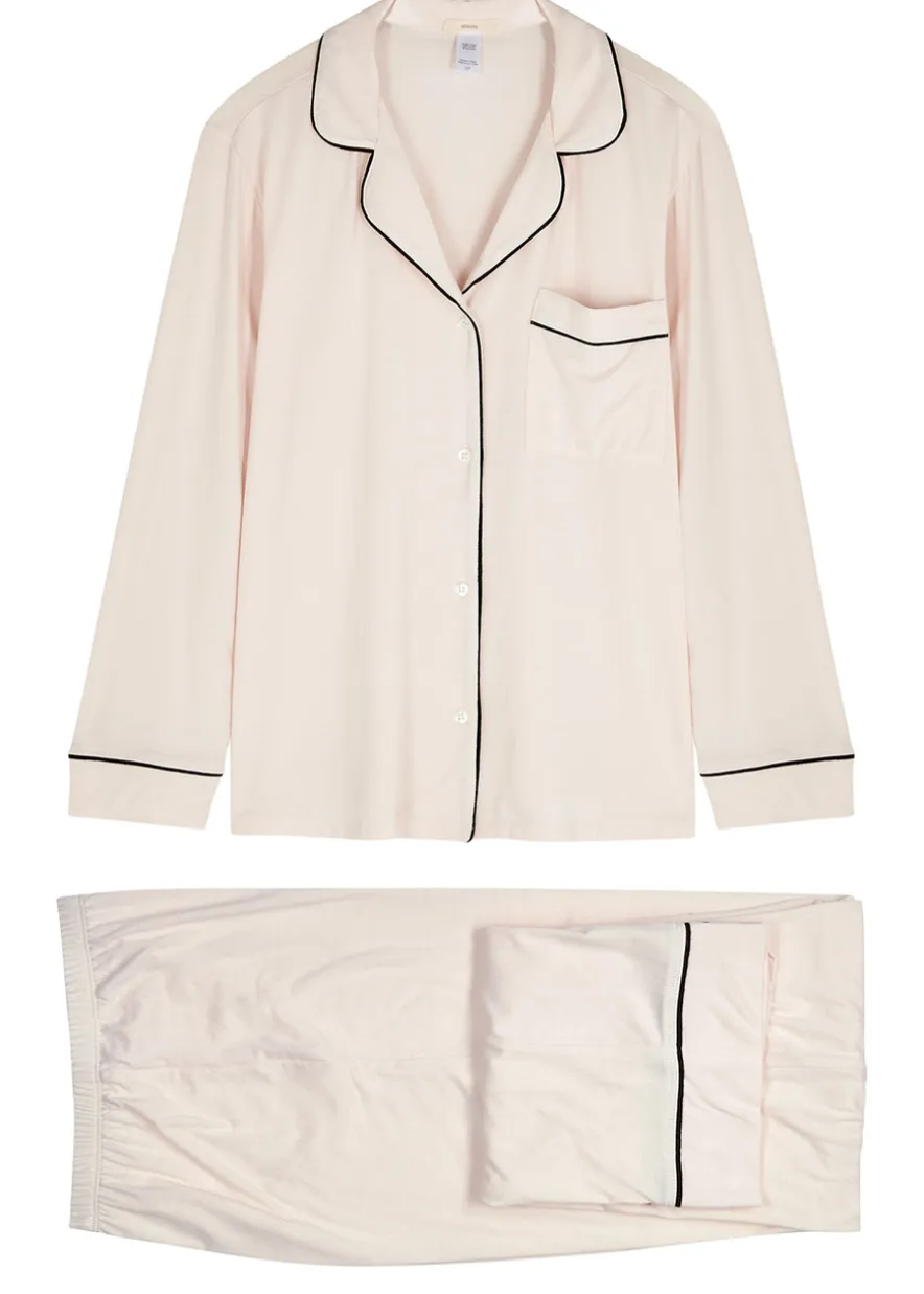 Gisele stretch-jersey pyjama set