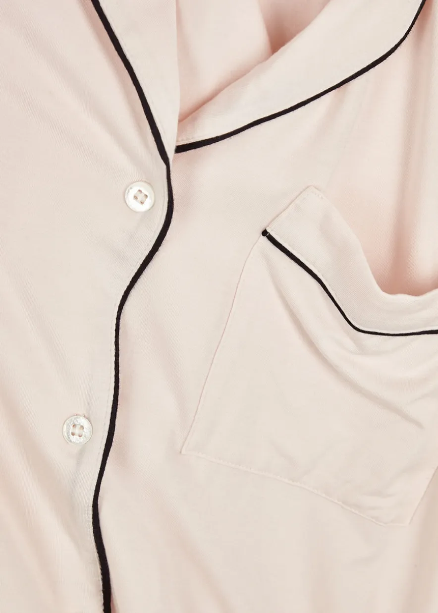 Gisele stretch-jersey pyjama set