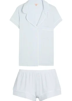 Gisele stretch-jersey pyjama set