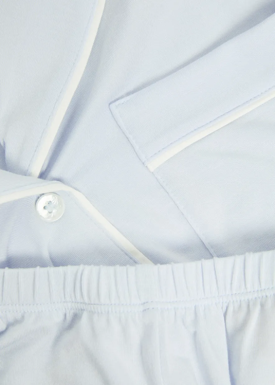 Gisele stretch-jersey pyjama set