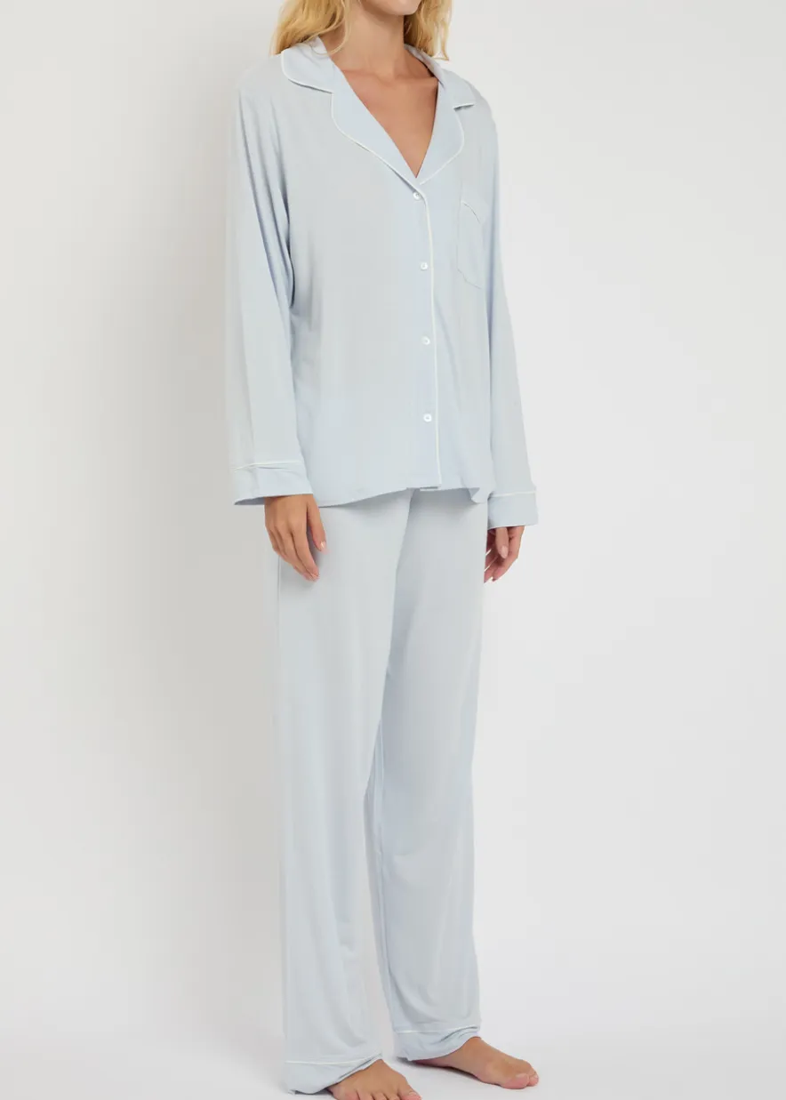 Gisele stretch-jersey pyjama set