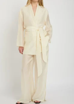 Giulia embroidered wide-leg trousers