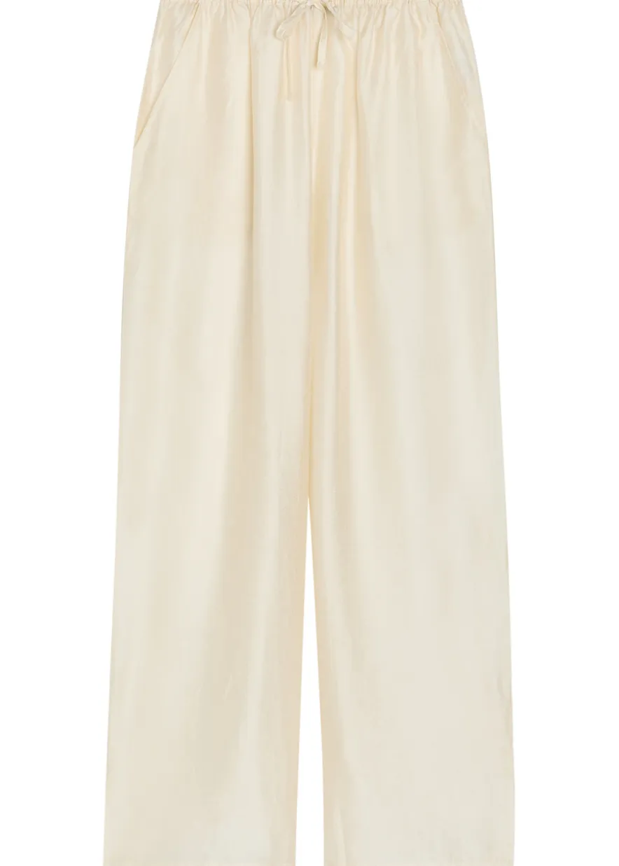 Giulia embroidered wide-leg trousers