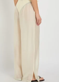 Giulia embroidered wide-leg trousers