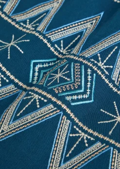 Giuliana embroidered linen-blend mini skirt