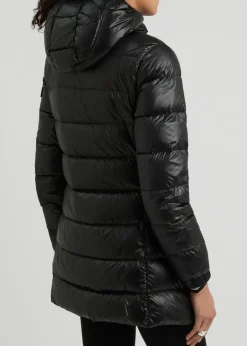 Glements hooded quilted shell jacket