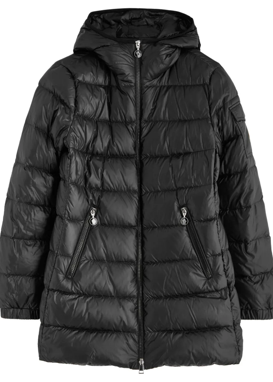 Glements hooded quilted shell jacket
