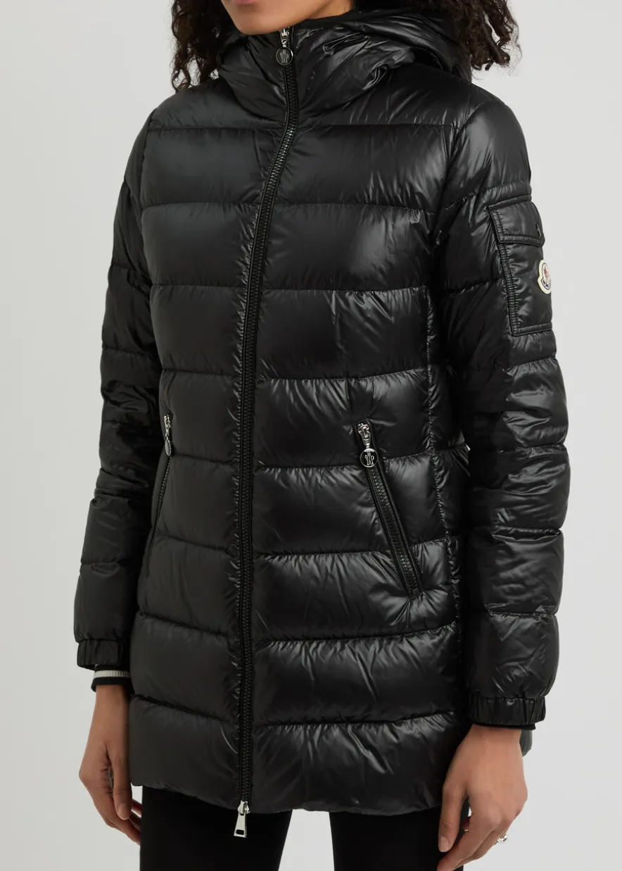 Glements hooded quilted shell jacket