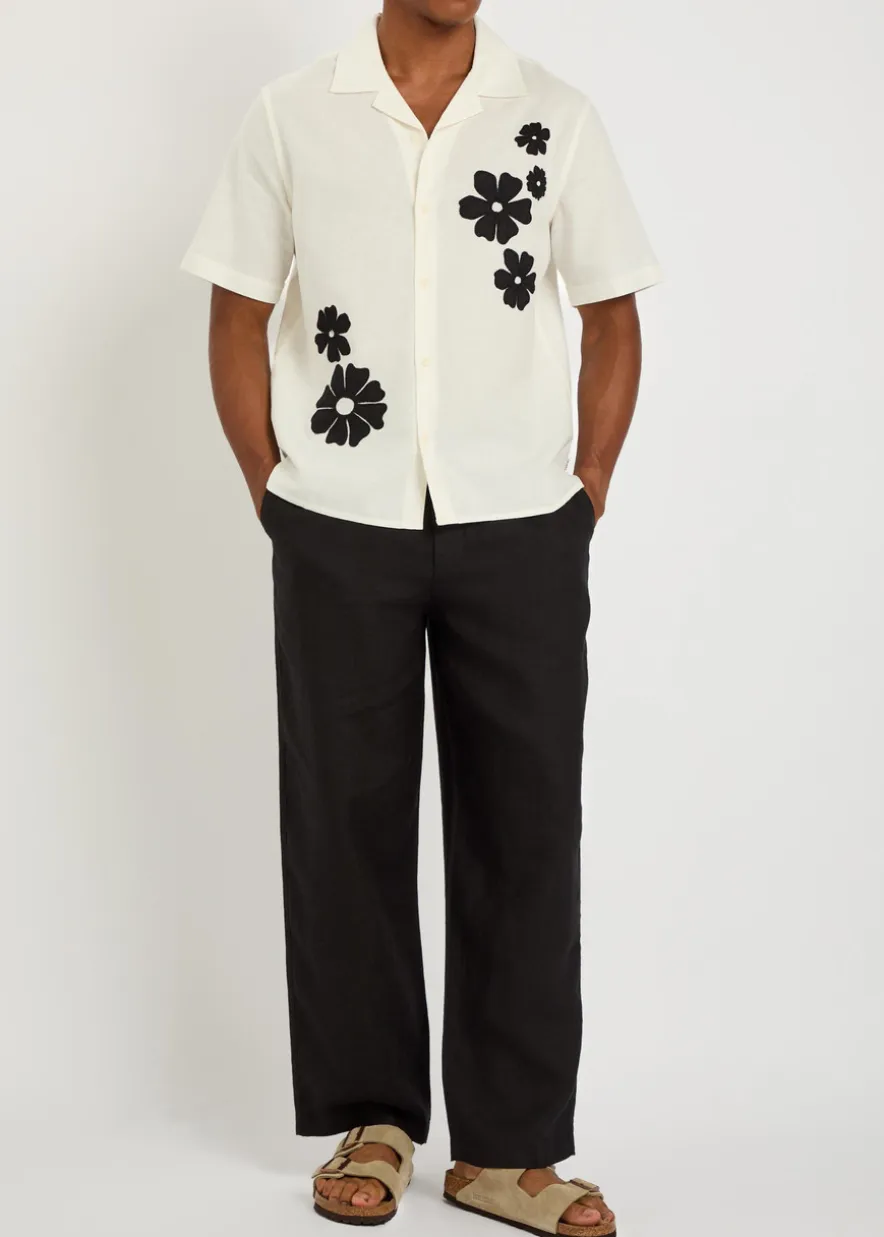 Glencoe relaxed straight-leg linen trousers