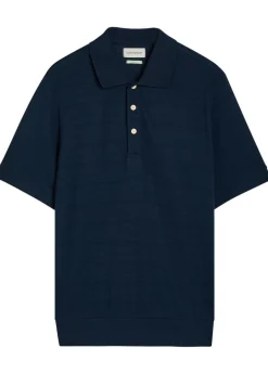 Glendale fine-knit polo shirt