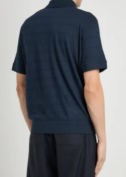Glendale fine-knit polo shirt