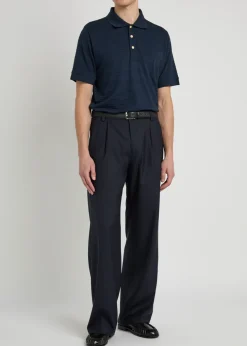 Glendale fine-knit polo shirt
