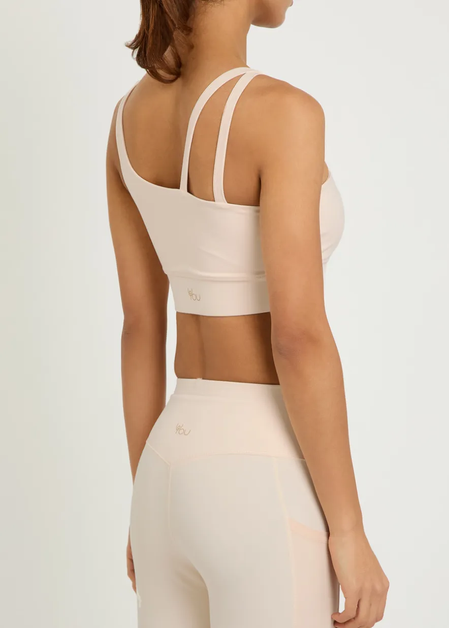 Glen stretch-jersey sports bra