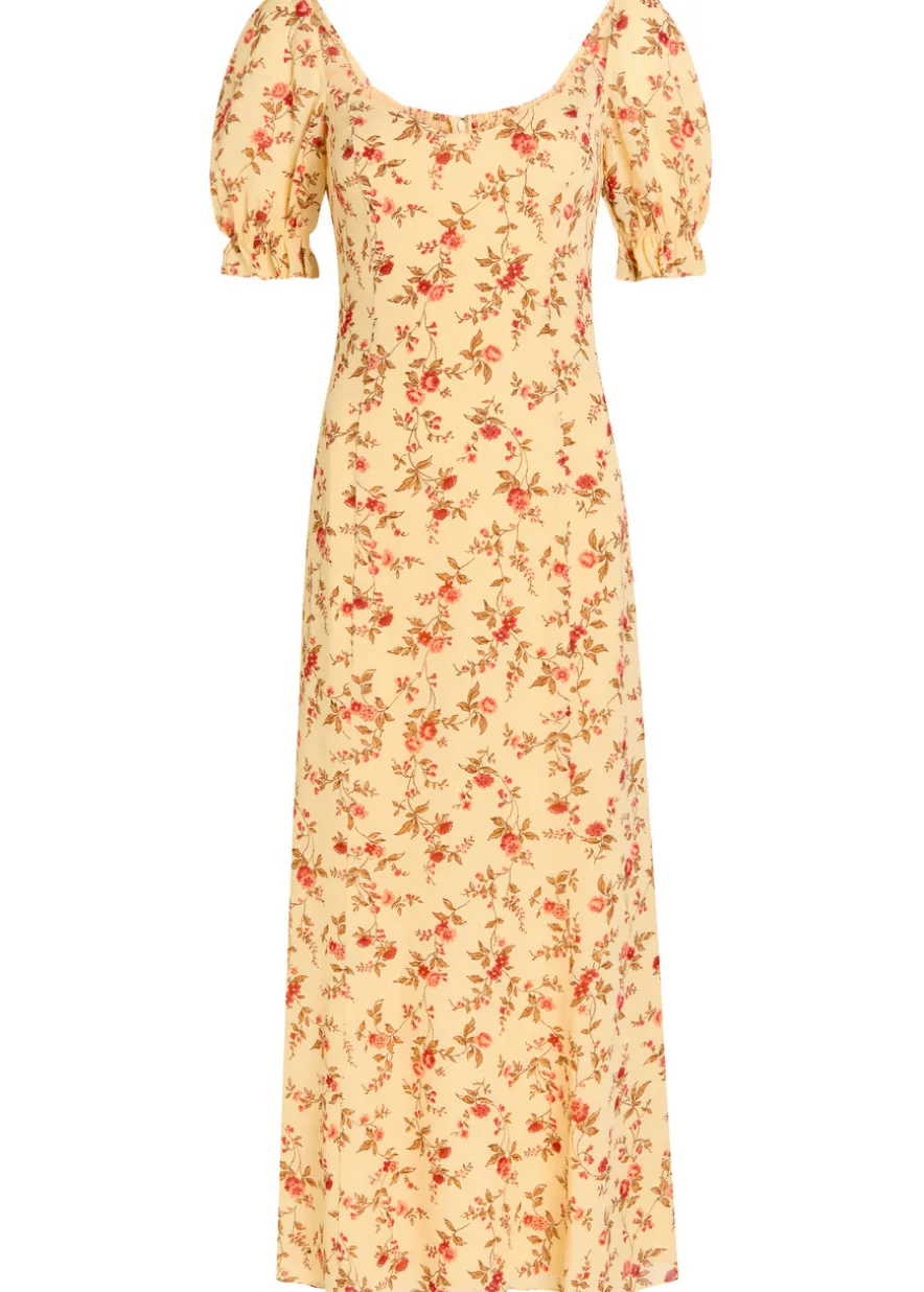 Gloria floral-print chiffon midi dress