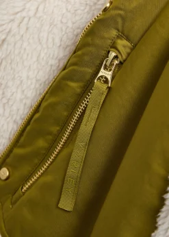 Glover reversible fleece and soft-twill jacket