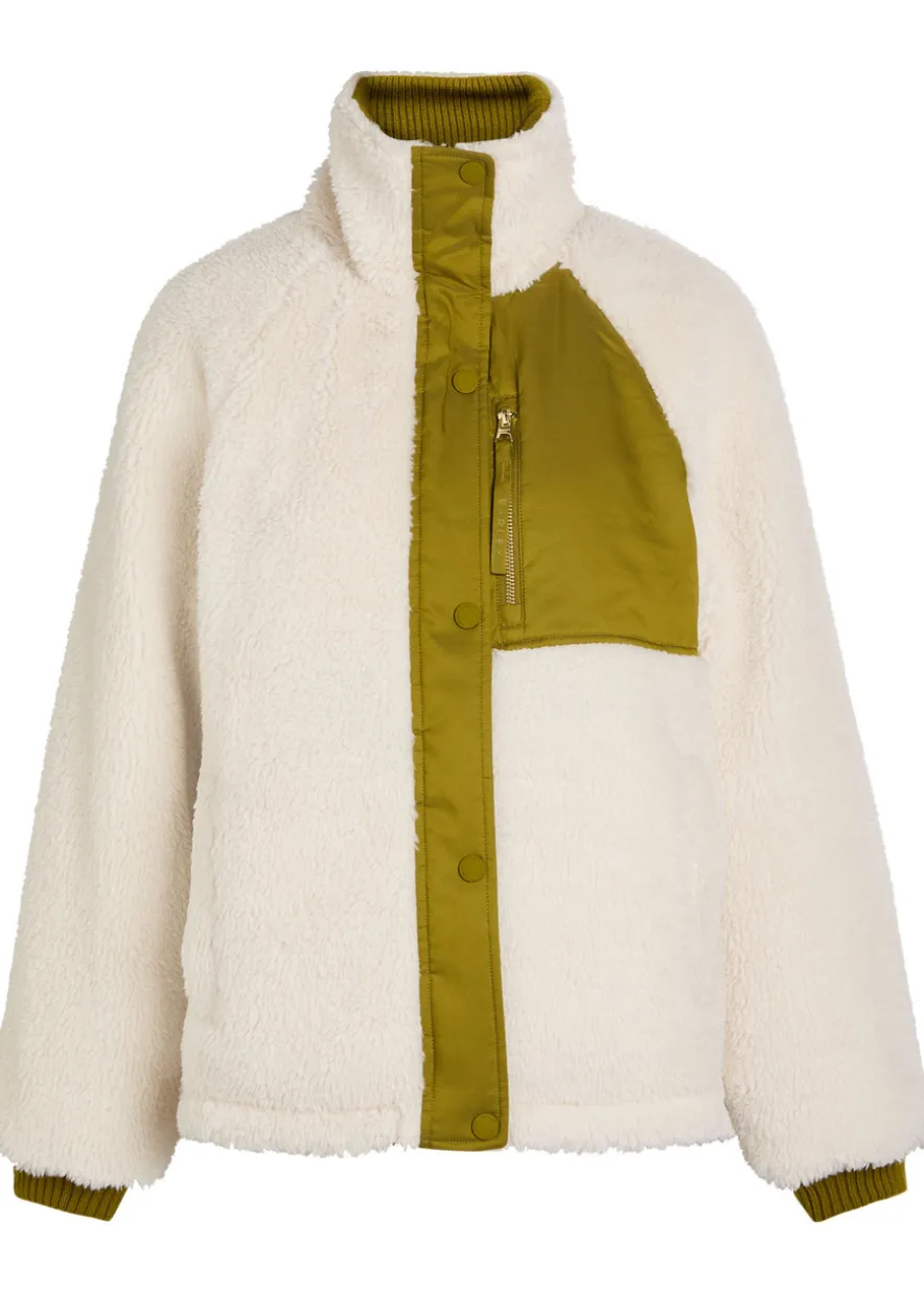 Glover reversible fleece and soft-twill jacket