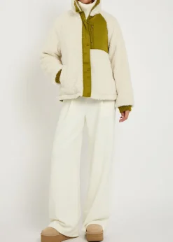 Glover reversible fleece and soft-twill jacket
