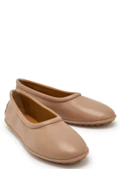 Gomma leather ballet flats
