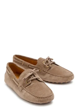 Gommino suede loafers