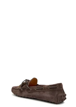 Gommino suede loafers