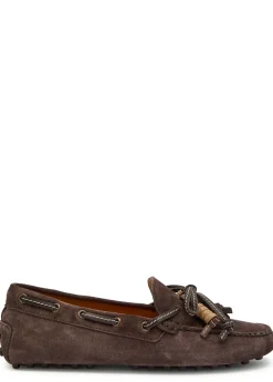 Gommino suede loafers