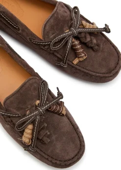 Gommino suede loafers
