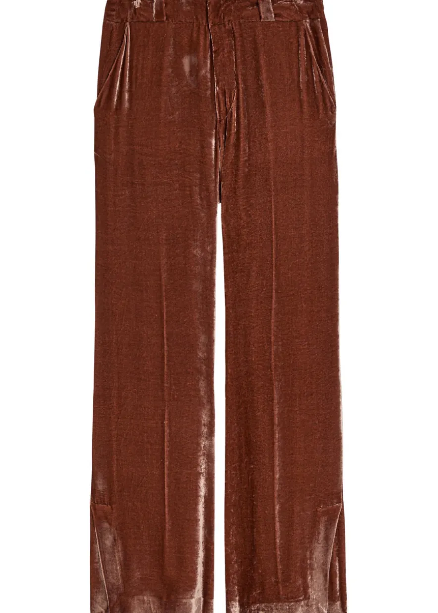 Good Butt flared-leg velvet trousers