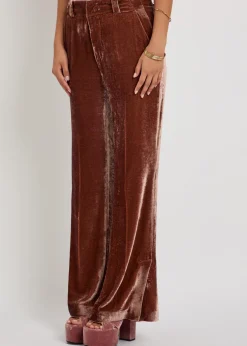 Good Butt flared-leg velvet trousers