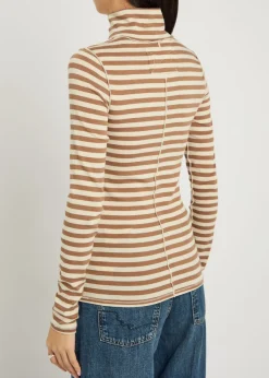 Good Good striped turtle-neck jersey top