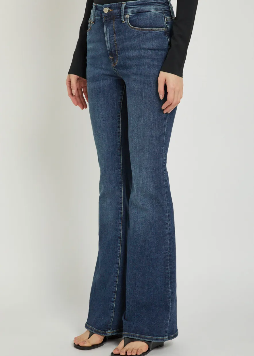 Good Legs skinny flared-leg jeans