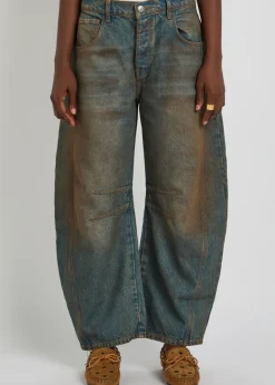 Good Luck barrel-leg jeans