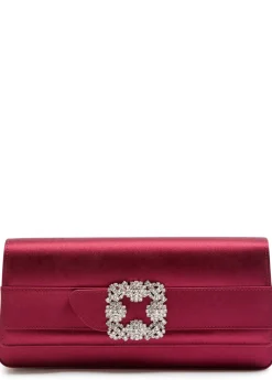 Gothisi embellished satin clutch