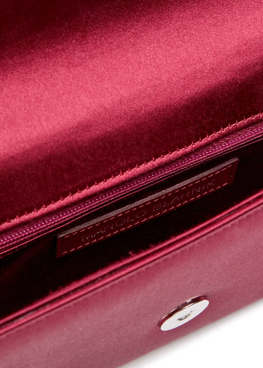 Gothisi embellished satin clutch