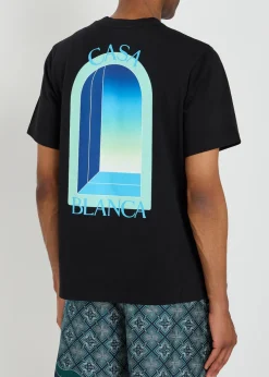 Gradient Arch printed cotton T-shirt
