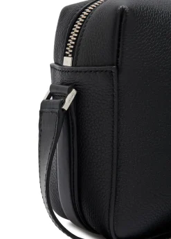 Grained leather camera bag