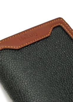 Grained leather passport holder
