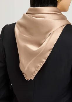 Grand logo-jacquard silk scarf