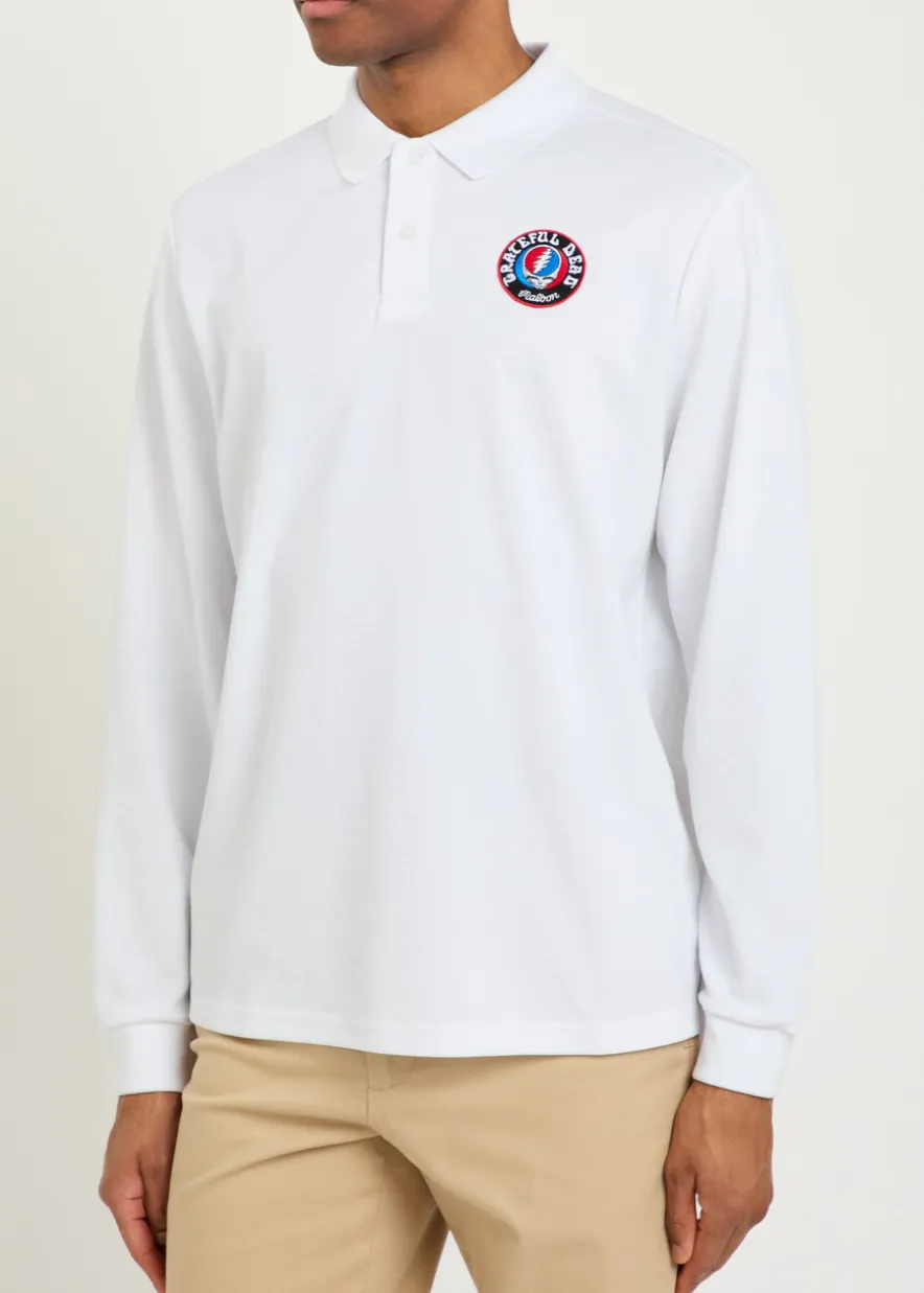 Grateful Dead printed fine-knit polo shirt