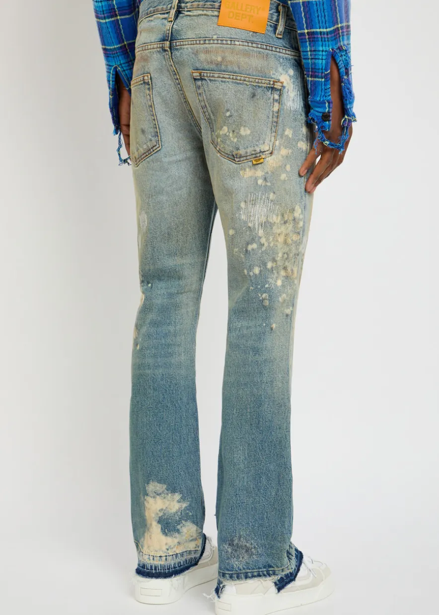 Greased 646 flared-leg jeans