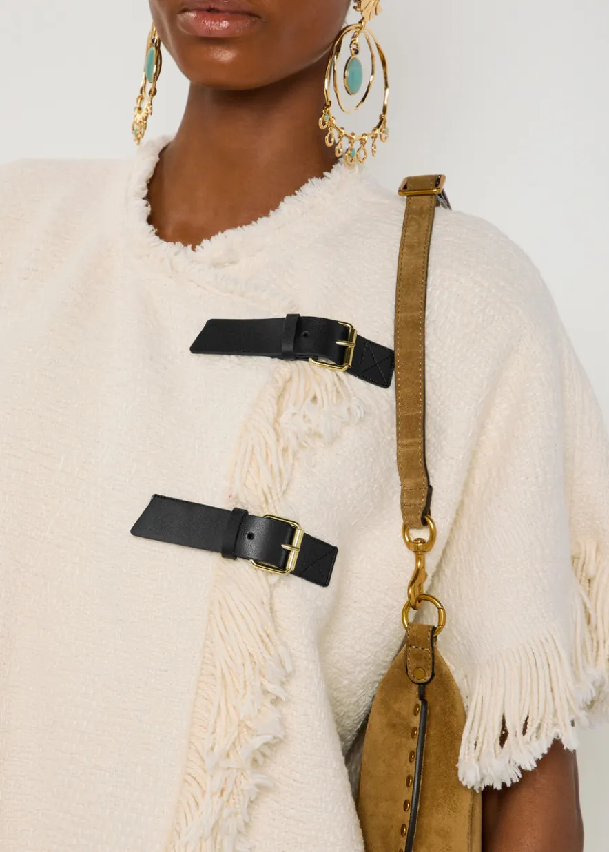 Greya bouclé wrap coat