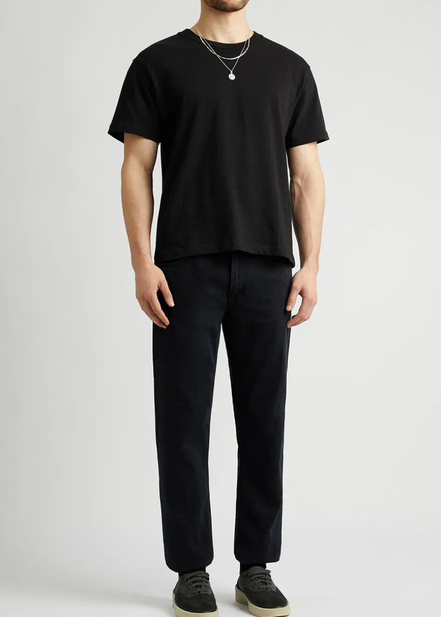 Gritty Jackson black straight-leg jeans