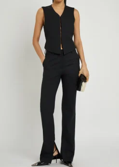 Guia wool and satin vest